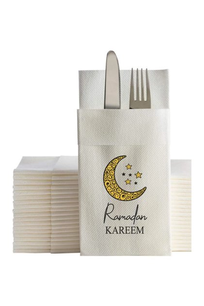 RAMADAN KAREEM AIRLAID NAPKINS 12 PCS NSSP302