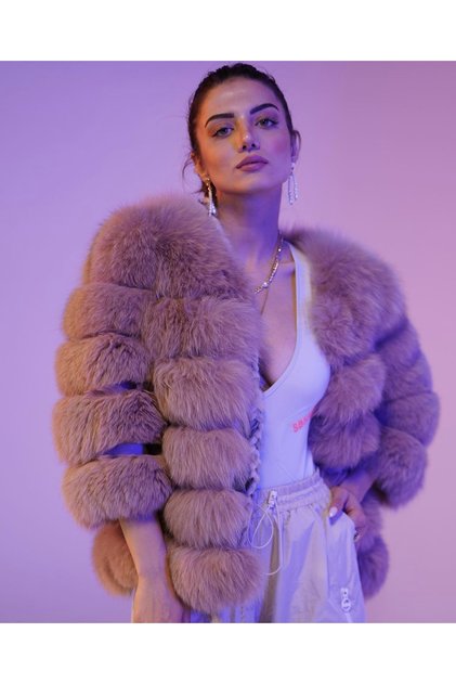 Rosa fur coat