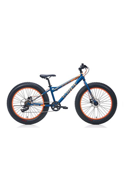 Carraro Buffalo 24 Mekanik Disk Kum Bisikleti Mavi - Turuncu 34cm