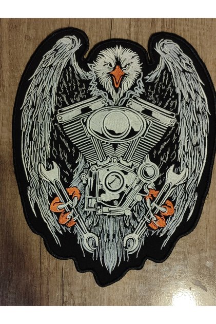 Kartal patch arma nakış Büyük Boy.
