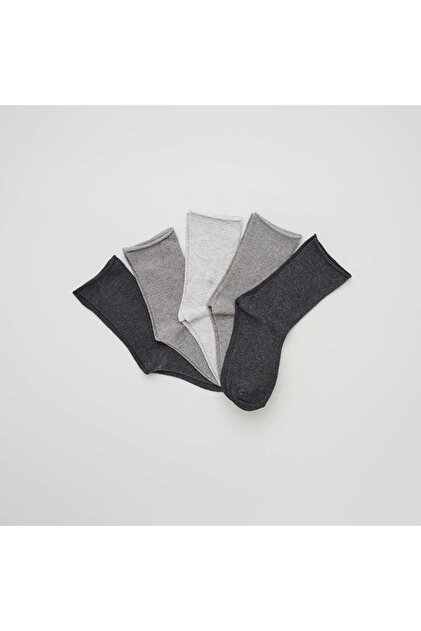 Pack of 5 pairs of socks grey