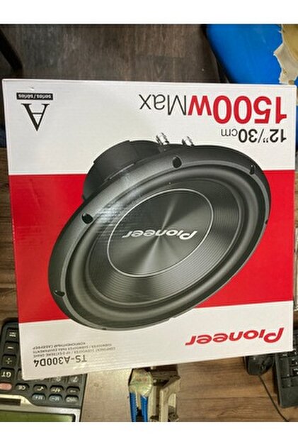 Pioneer TS-A300D4 | 30cm Subwoofer - Sound box type - Double coil - 4 Ohm (1,500 W