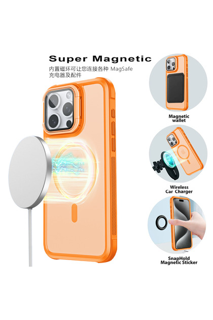 Aybex İphone 15 Promax Magsafe, Standlı Ve Kamera Korumalı Telefon