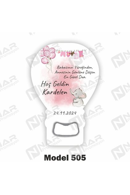 50 Adet Balon Açacak Magnet Hediyelik - Arkası Mıknatıslı - Yanında Ambalaj Hediyeli Açıklama Okuynz