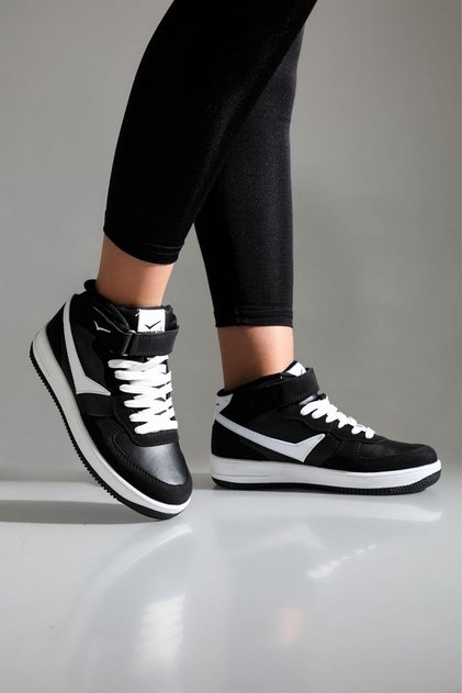 Black - Men's Women's Children's Winter 4-Season Skin Sports Shoes