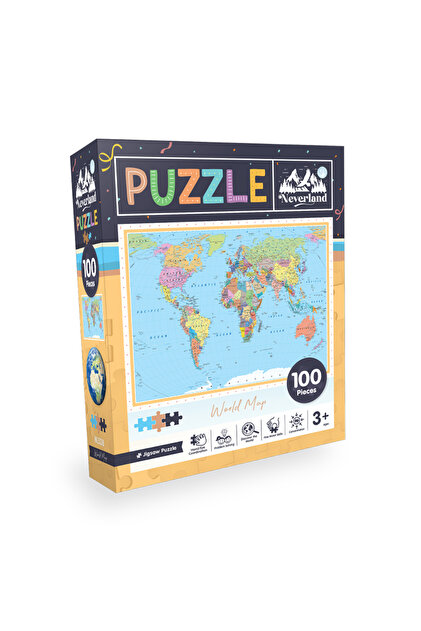 ジャングル品pc Neverland 100 Parça Puzzle - Türkiye Haritası - Fiyatı, Yorumları