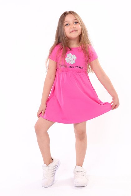 Baby Girl Faire Un Voeu Printed Dress