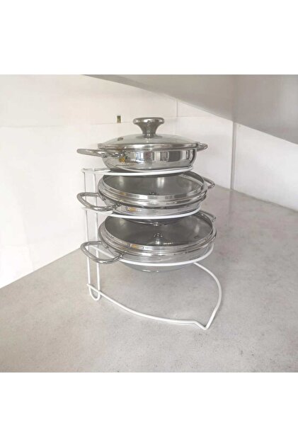 Pan Rack Metal Shelf Closet Organizer Pan Organizer Kitchen Shelf