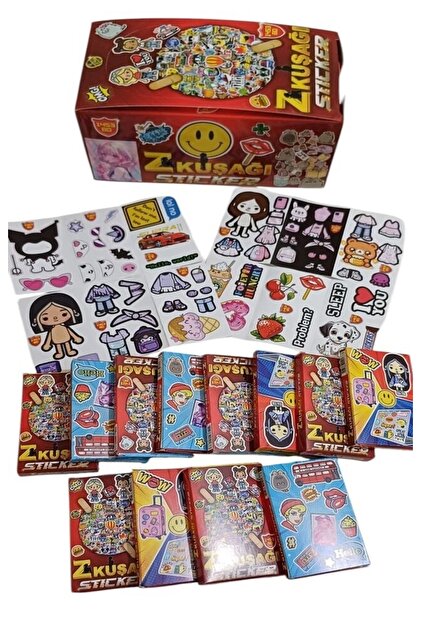 KMNZ AREA111 Comic Sticker Set 10点セット Toys Z Kuşağı Sticker 12 Adet mini Kutu - Fiyatı, Yorumları