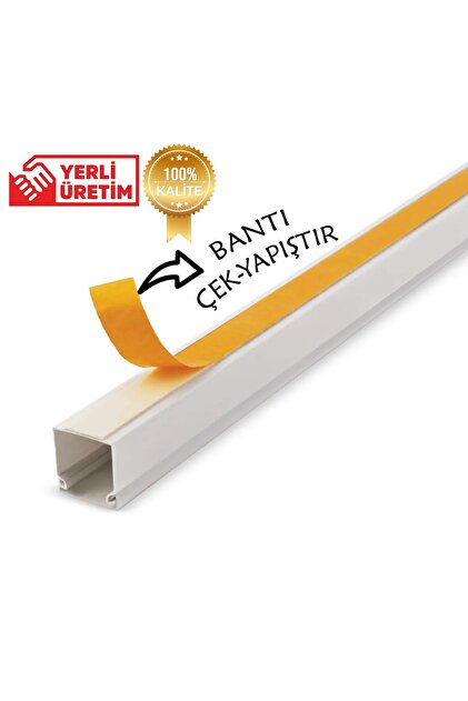 YTE Extra Kendinden Yapışkanlı Koyu Kahve Damarlı Kablo Kanalı
