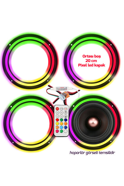 Genel Markalar Pixel Ledli 20cm Piksel Midrange Hoparlör Kapağı 4