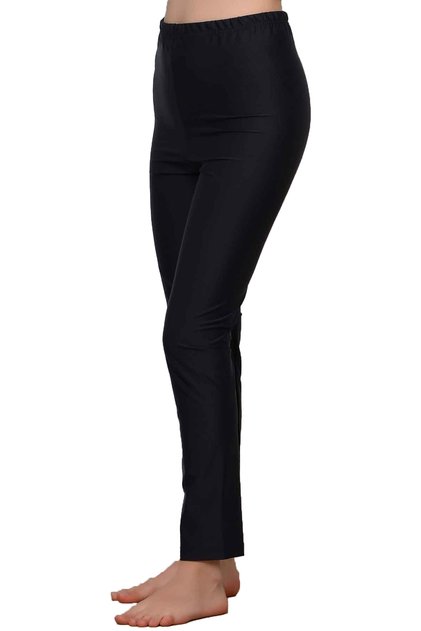 Sea Pool Lycra Long Tube Leg Tights Single Bottom Black Remsa RA001 Black
