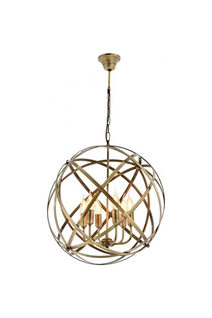 AV-4183-6E Eskitme Kaplama Modern Avize E14 Metal H: 90 cm, Ø: 50 cm