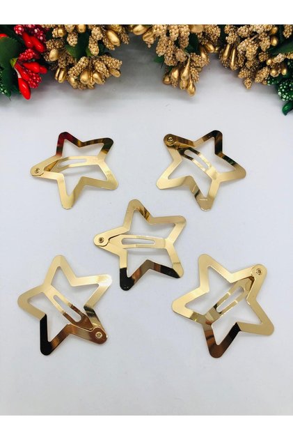 Starry Snap Fasteners Very Stylish Hair Clips 5-Piece Set