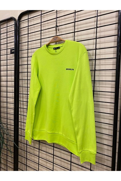 Süperlife Crew Neck Long Sleeve Tight Fit Thin Men's Sweatshirt Spr2019K18