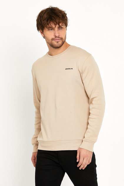 Crew Neck Long Sleeve Slim Fit Thin Men's Sweatshirt Spr2019k18