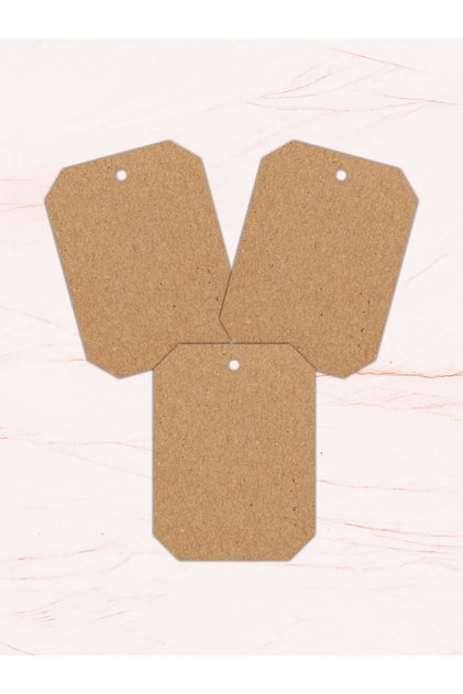 25 Pieces - Kraft Perforated Card - Product Card - Unprinted Card - Kraft Card