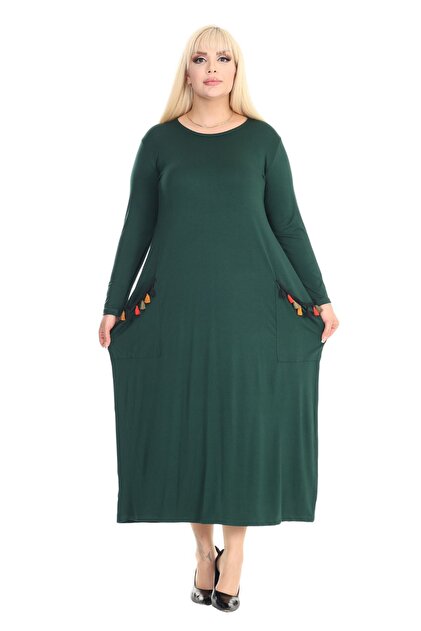 emerald green tennis dress YO-GAYA Women's Tennis Dress – Jungle Green – Built-in Shorts – Racerback  Fit main image 0
