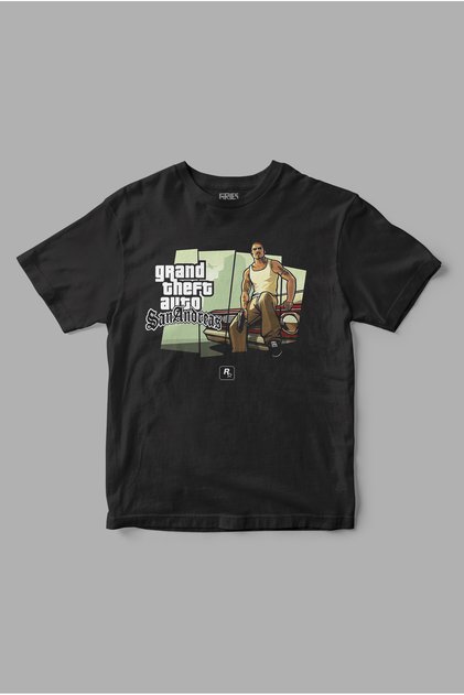 Grand Theft Auto " Gta San Andreas " Printed T-Shirt