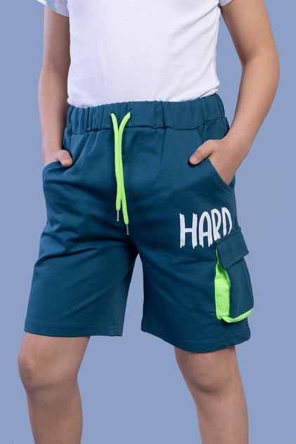 Boys' Printed Shorts with Adjustable Pocket Detail