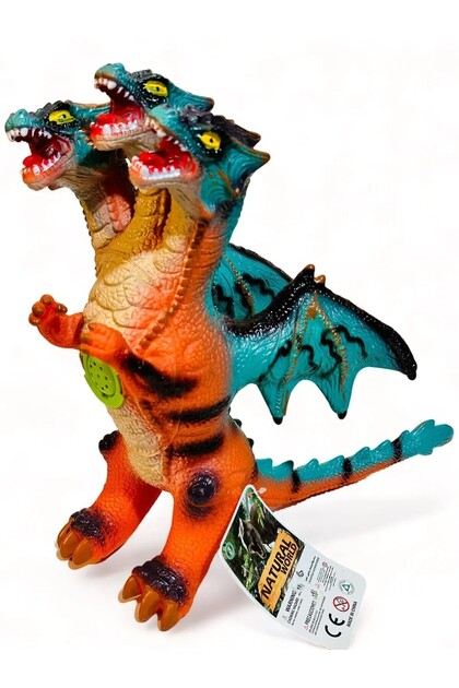 Ailenizin Oyuncakçısı Soft Sesli Kükreyen 3 Başlı Ejderha Dinozor