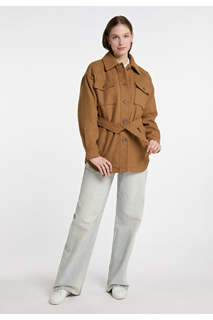 Übergangsjacke aus Wollgemisch