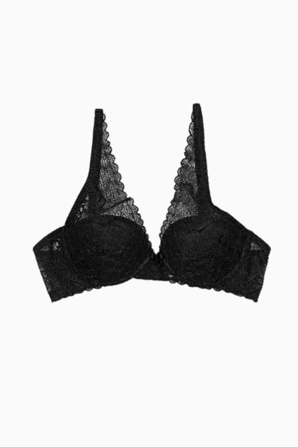 Viola Lace Bra - Non-Padded, Underwired - 6007 - Black