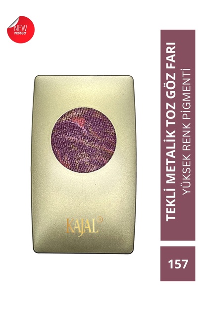 Metalik Pembe,altın Işıltılı Toz Göz Farı -Metallic Haute Eyeshadow No:157