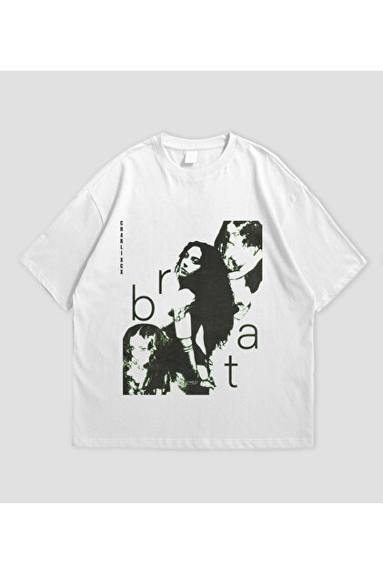 SVART WEAR Charli XCX - BRAT Baskılı Oversize T-Shirt - Fiyatı