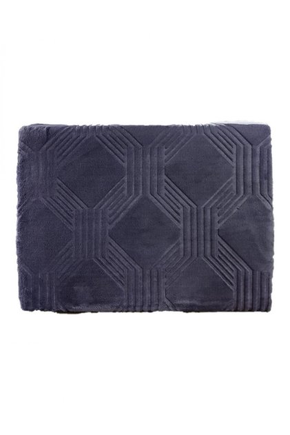 Blanket Trendy Art Deco Jet Black Double Double Size
