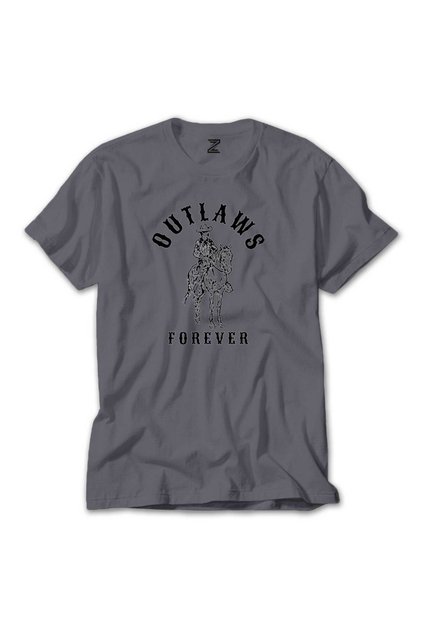 Red Dead Redemption 2 Outlaws Forever Gray T-Shirt