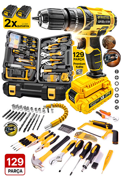 PROXTECH Full Takım 129 Parça Pense Fortpense Yıldız Düz çekiç
