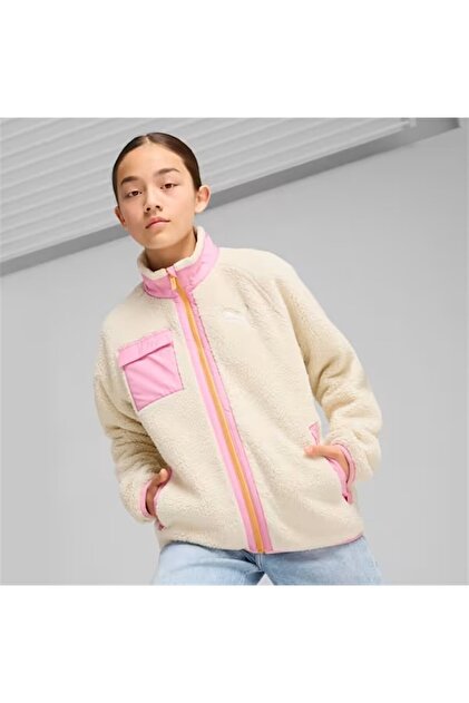 Puma Hybrid Sherpa Beyaz/pembe Çocuk Mont - 626504 87 - Fiyatı