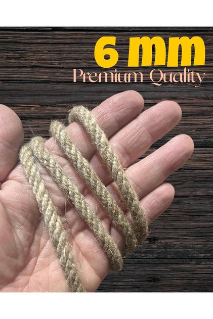 6mm 25 Meters Premium Jute Rope