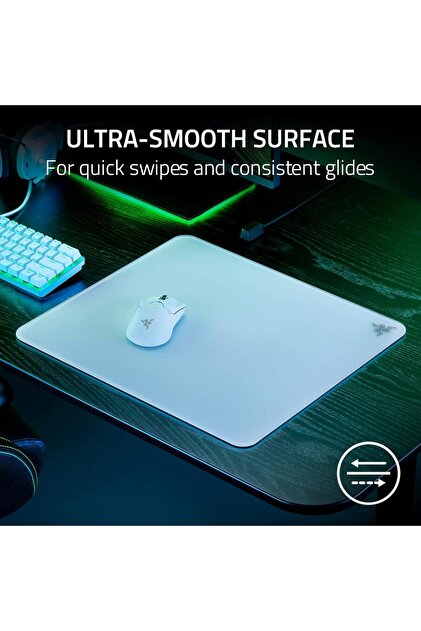 RAZER Atlas Birinci Sınıf Temperli Cam, Ultra Pürüzsüz Yüzey Mouse