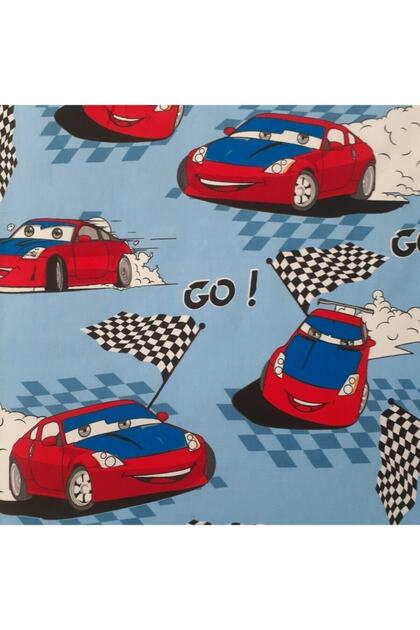 Single Fitted Sheet Car Patterned Boy Child Ranforce 100*200 Cm