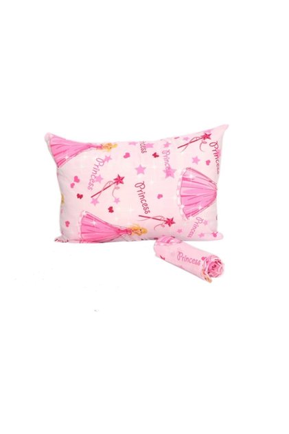 Cearceaf unic elastic și față de pernă Ranforce pentru fete cu model prințesă 100 X 200 cm