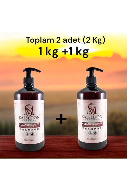 Kalsedon Şampuan Collagen Keratin 1000 ml (2 ADET)
