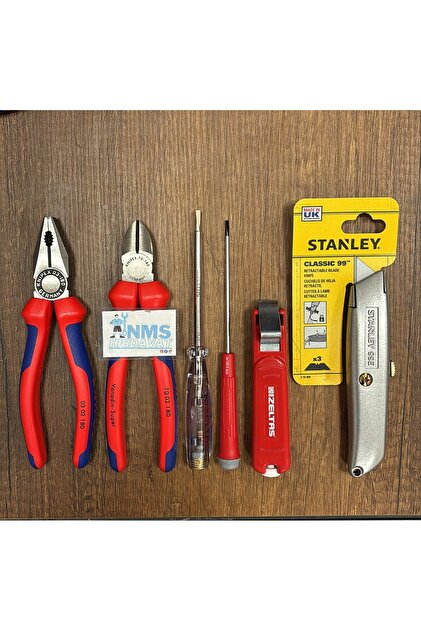 Knipex 6 Parça Set Pense 180 Mm Yan Keski 160 Mm - Izeltaş