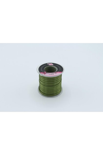 Gül Saten Kurdele Haki 3.5MM