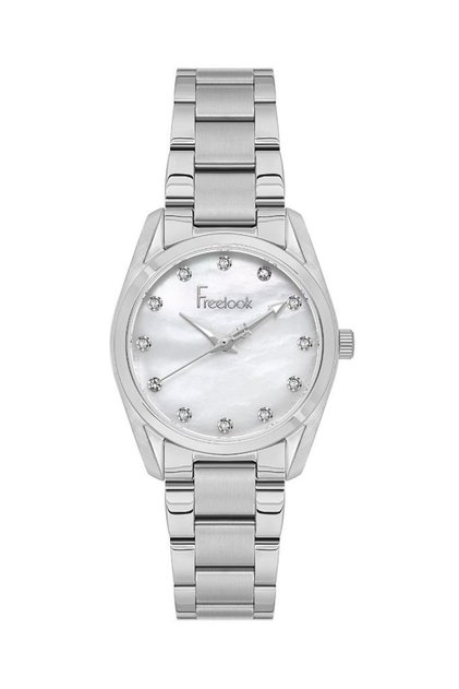 Fl.1.10460-1 Steel Case Steel Band Stone Design Metallic Women Wristwatch