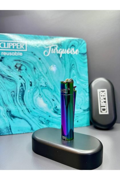 Orijinal Full Metal Taşlı Ve Gazlı Özel Kutulu Clipper Çakmak