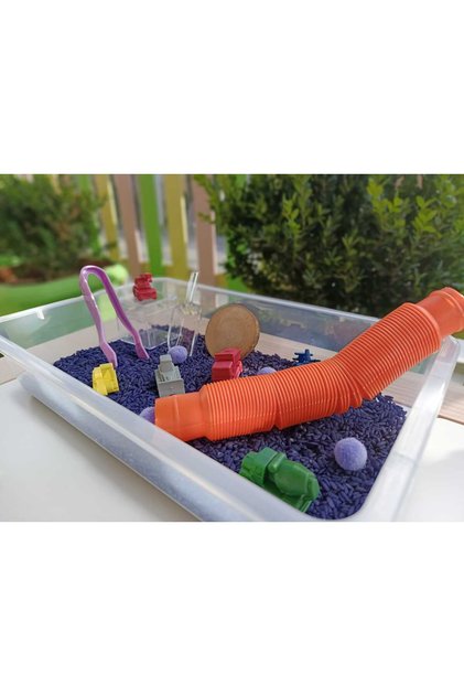 Engineering Vehicles Sensory Playset (2-5 Years) - Montessori Toy