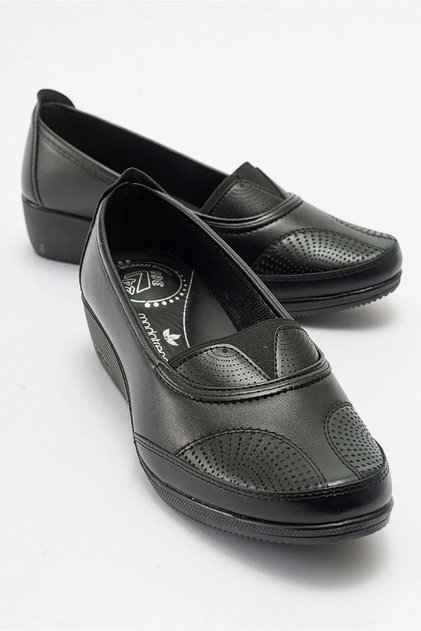 Women's Black Classic Shoes Orthopedic Mother Shoes Mother Ballet Flats Shoes Mother Women's Casual Shoes