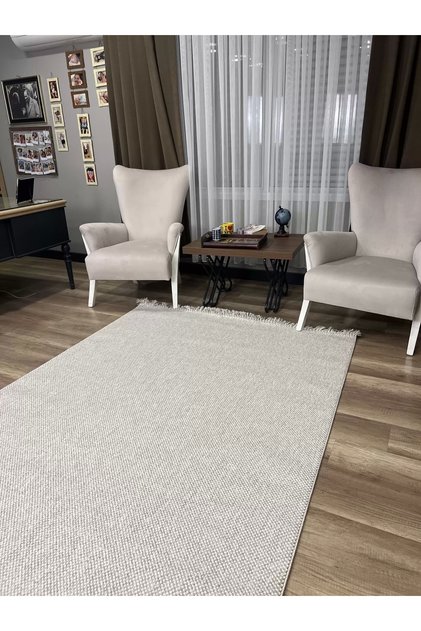 Sanat Halı Lora Plus 3955 Gri İskandinav Halı