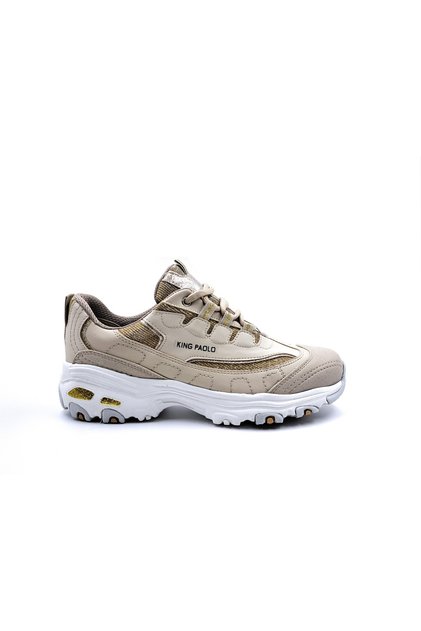 King Paolo Memory Foam Cool Comfort Women's Beige Sneaker Sneakers