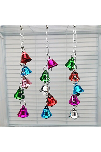 ozzipetshop Kuş Papağan Zilli Oyuncak - Kuş Kafesi Aksesuarı