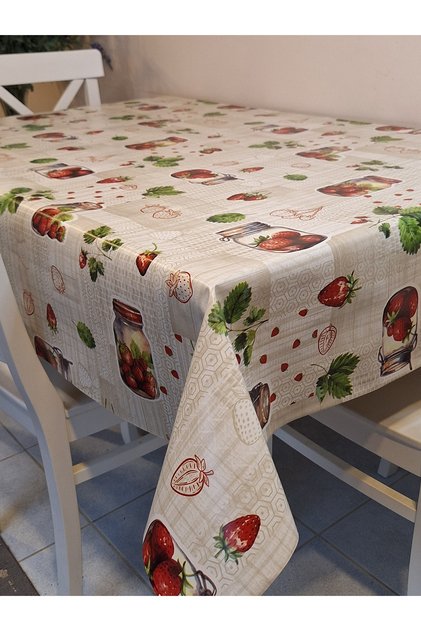 Fiber Pvc Oilcloth - Patterned Erasable Tablecloth (Grey)