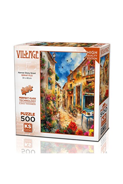 Ks Games 500 Parça Çiçekli Köy Evleri Puzzle - Fiyatı, Yorumları