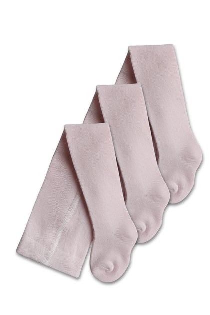 Baby Girl's Cotton Pink Pantyhose Set of 3